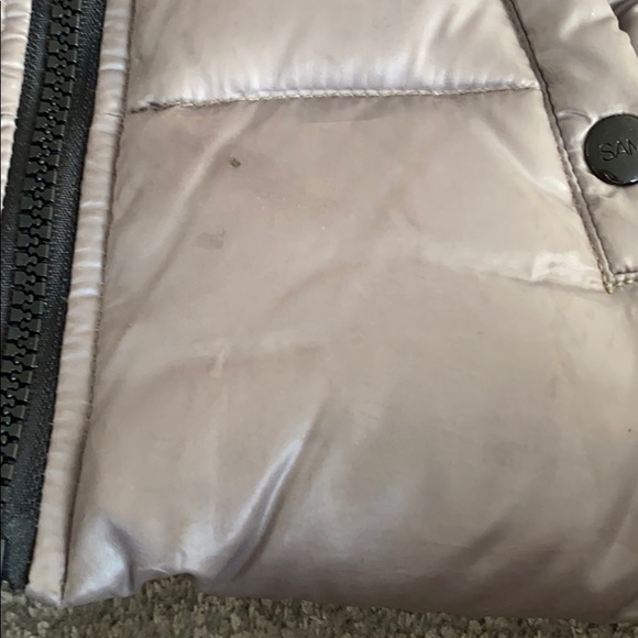 SAM Girl Puffer Coat with real fur size 18-24m - Picture 6 of 11